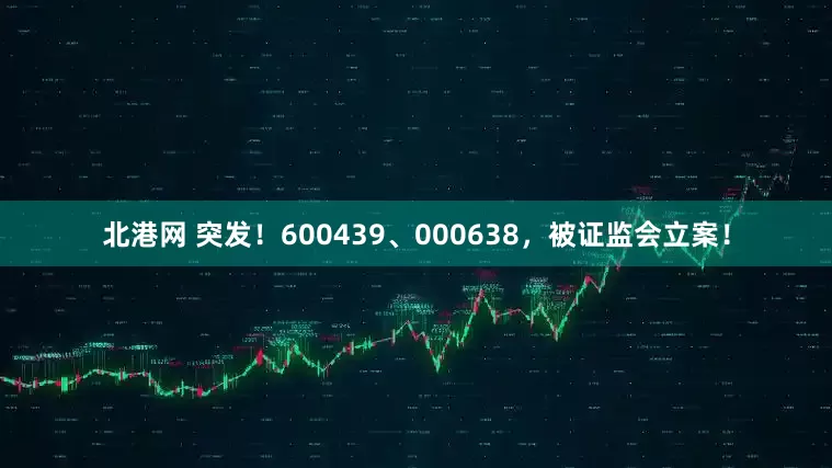 北港网 突发！600439、000638，被证监会立案！